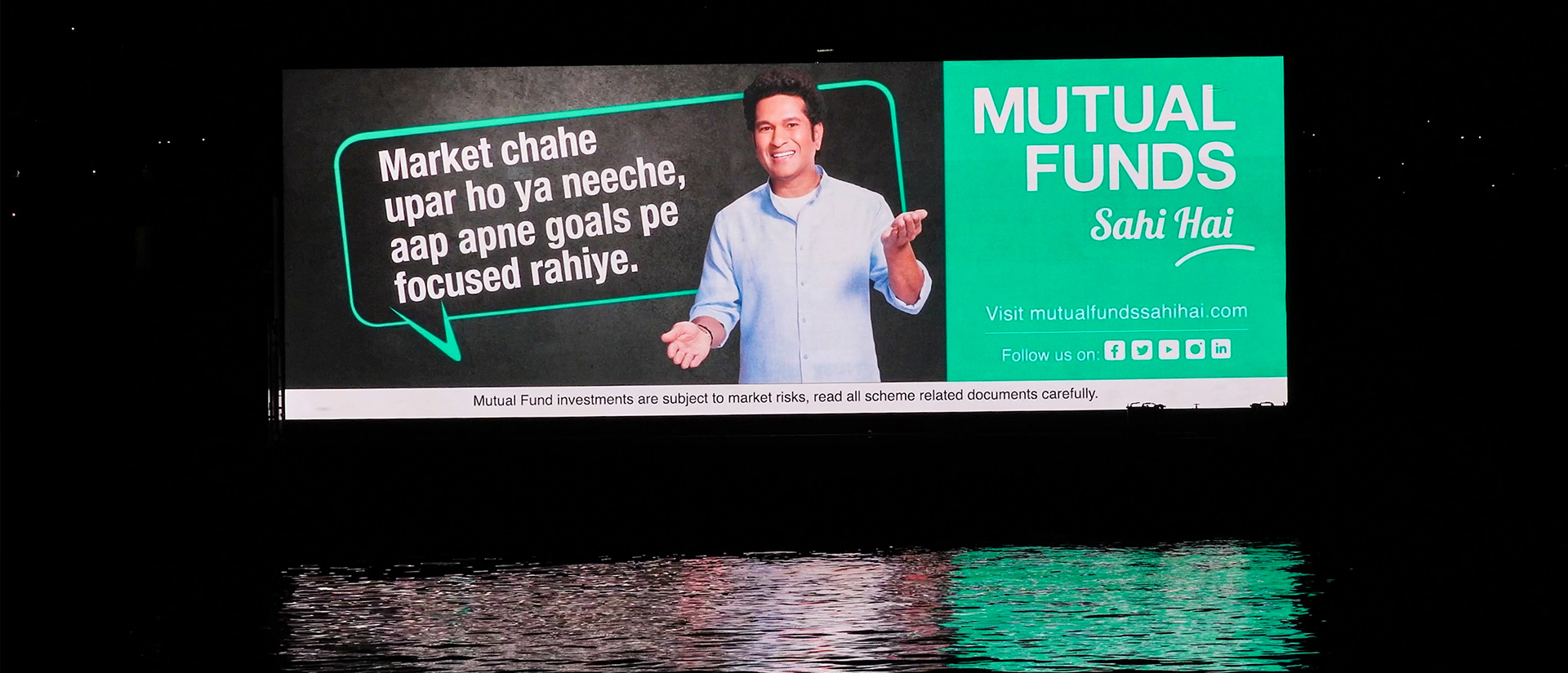 Zen Media hoarding on water